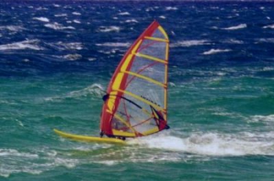 Windsurfen, surfen, Windsurfschule bei Seligenstadt