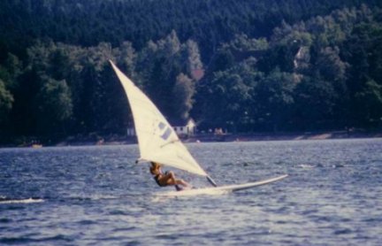 Windsurfen wie es einmal war, Windsurfschule Knigsee Zellhausen bei Seligenstadt